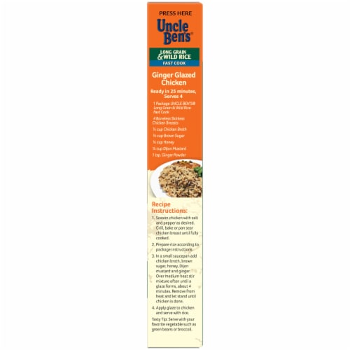 Uncle Ben's® Flavored Grains Fast Cook Long Grain & Wild Rice Perspective: right