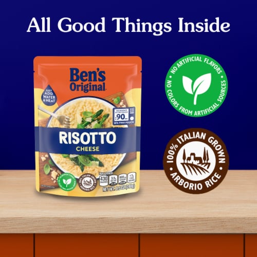 Ben's Original Risotto Cheese Flavored Rice, Easy Dinner Side, 8.5 oz Pouch Perspective: right