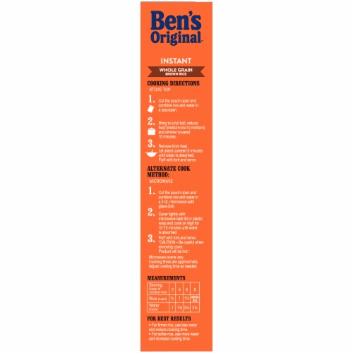 Ben's Original Instant Brown Rice Perspective: right