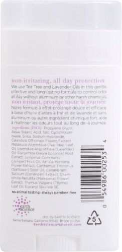 Earth Science Tea Tree Lavender Deodorant Perspective: right