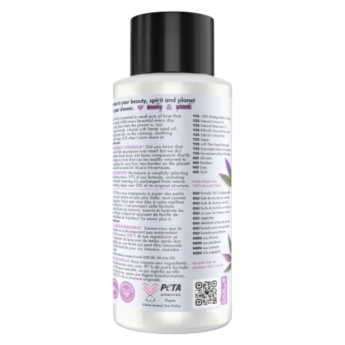 Love Beauty and Planet Hemp Seed Oil & Nana Leaf 100% Biodegradable Hydrating Conditioner Perspective: right