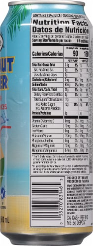 Grace® Coconut Bottled Water Perspective: right