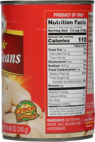 Grace® Classic Butter Beans Perspective: right