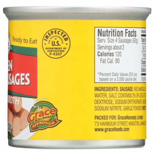 Grace Chicken Vienna Sausages in Chicken Broth Perspective: right