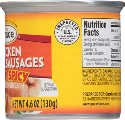 Grace® Hot & Spicy Vienna Sausage Perspective: right