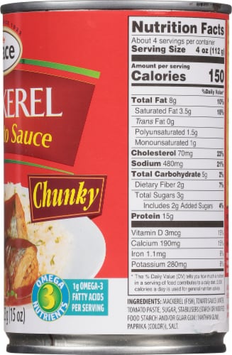 Grace® Mackerel in Tomato Sauce Perspective: right