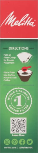 Melitta® #4 Cone White Paper Coffee Filters Perspective: right
