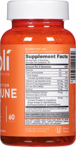 Goli® Nutrition Immunity Support Gummies Perspective: right