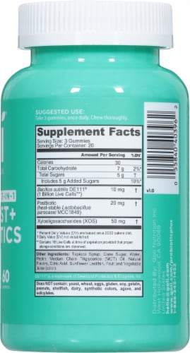 Goli Nutrition® Pre+Pro+Postbiotic Gummies Perspective: right
