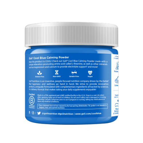 Goli® Cool Blue Calming Powder Dietary Supplement Perspective: right