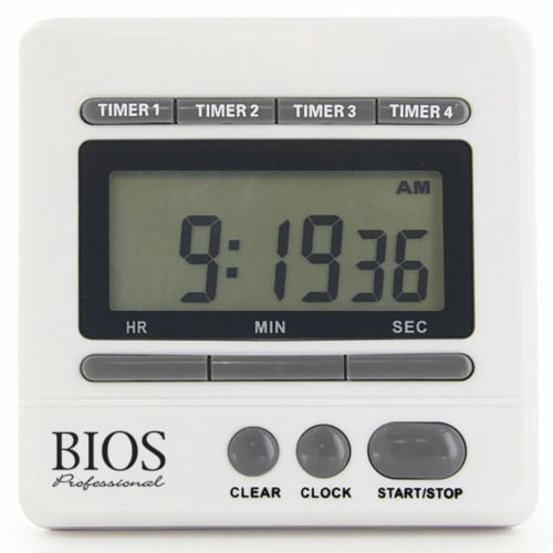 Polder Twist Digital Kitchen Timer with Extra Large Display and 100 Minute Countdown, Black