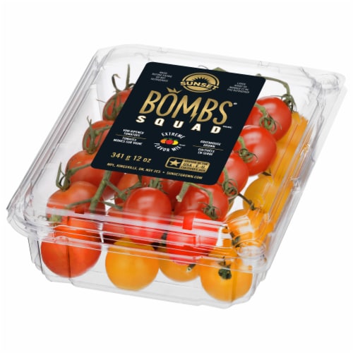 Sunset® Bombs® Squad™ Premium On-the-Vine Snacking Tomatoes Perspective: right