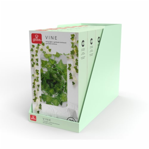 Globe Electric 6.5ft Battery Operated Vine String Lights Perspective: right