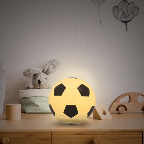 Soccer Changing LED Rechargeable Silicone Night Light Perspective: right