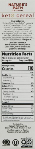 Nature's Path Organic® Cinnamon Toast Keto Cereal Perspective: right