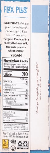 Nature's Path Organic® Flax Plus® Instant Oatmeal Packets Perspective: right