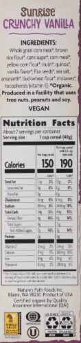 Nature's Path Organic® Sunrise Crunchy Vanilla Cereal Perspective: right