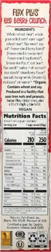 Nature's Path Organic® Flax Plus® Red Berry Crunch Cereal Perspective: right