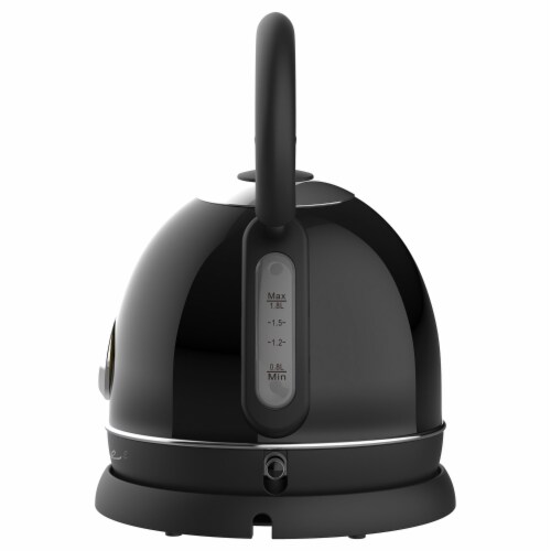 1,500-Watt 1.9-Qt. Retro Porcelain Electric Kettle with Temperature Gauge, Automatic Shutoff Perspective: right