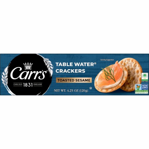 Carr's Toasted Sesame Seeds Table Water Crackers Perspective: right