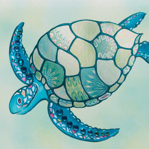 Papyrus (S27) Turtle Blank Card Perspective: right