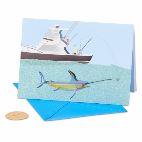 Papyrus (S2) Fishing Father's Day Card Perspective: right