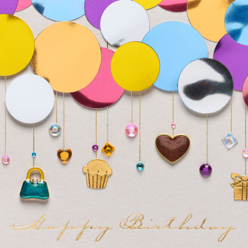 Papyrus (S21) Balloons Birthday Card Perspective: right