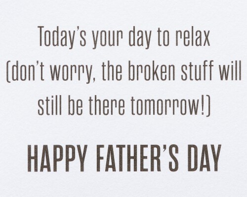 Papyrus Father's Day Card (Mr. Fix-It Duct Tape) Perspective: right