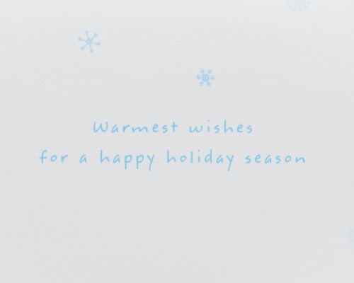Papyrus Holiday Snowman Glitter Boxed Christmas Cards Perspective: right