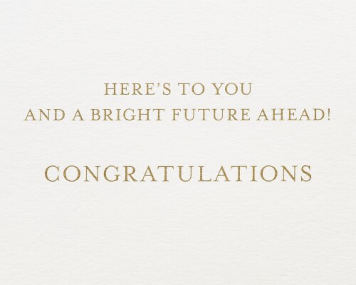 Papyrus Graduation Card (Bright Future) Perspective: right
