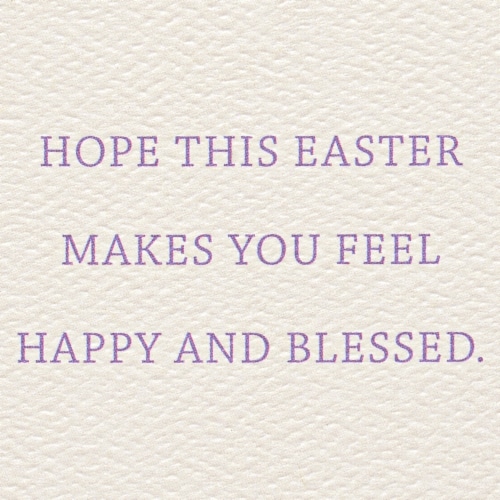 American Greetings Easter Card #58, Cross Perspective: right