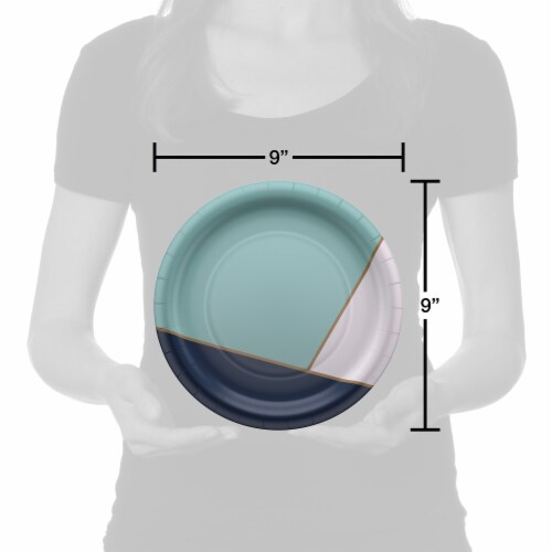 American Greetings Paper Plates Abstract Design Perspective: right