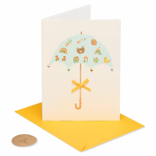 Papyrus Baby Shower Card #55, Love and Happiness Perspective: right