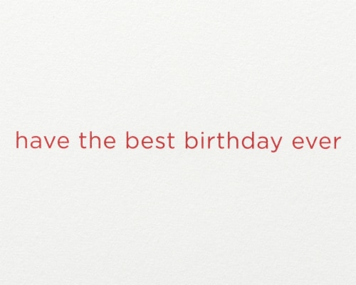 Papyrus #45 Birthday Card (Best Birthday Ever Cupcake) Perspective: right