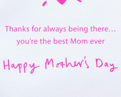 Papyrus #54 Mother's Day Card (Never Too Old) Perspective: right