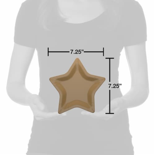 American Greetings Paper Plates Gold Star Perspective: right