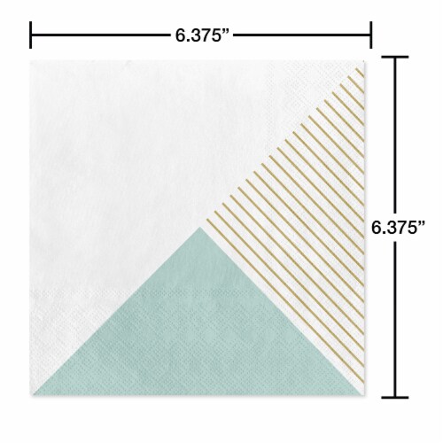 American Greetings Lunch Napkins Three Design on White Perspective: right