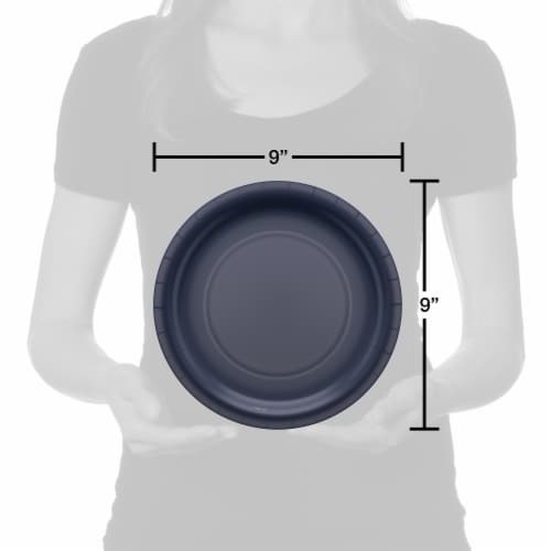 American Greetings All Occasion Paper Plates - Navy Perspective: right
