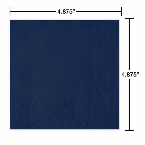 American Greetings All Occasion Navy Beverage Napkins Perspective: right