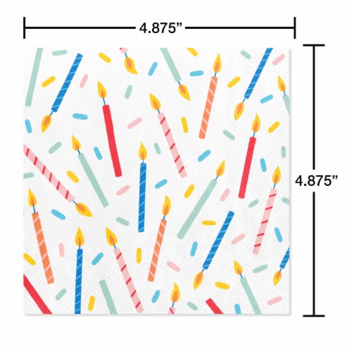 American Greetings Napkin 20 Count - Birthday Candles Perspective: right