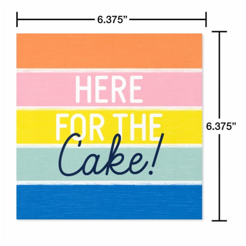 American Greetings Napkin 20 Count - Here for the Cake Perspective: right