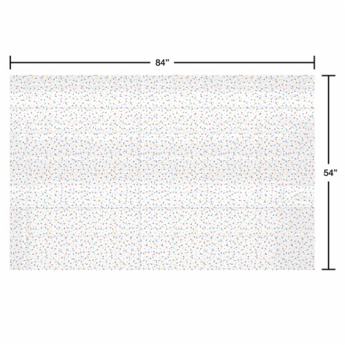 American Greetings Plastic Table Cover - Colorful Sprinkles Perspective: right