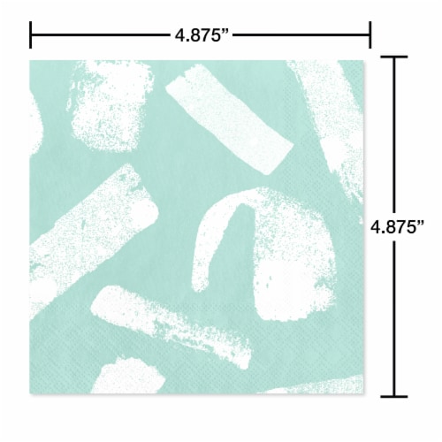 American Greetings Birthday Beverage Napkins Brush Strokes Perspective: right