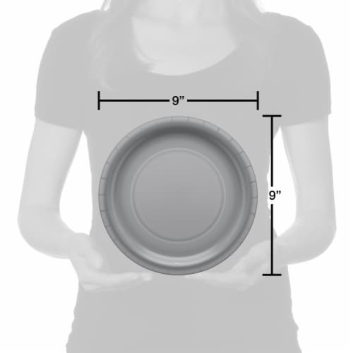 American Greetings All Occasion Paper Plates Silver Perspective: right