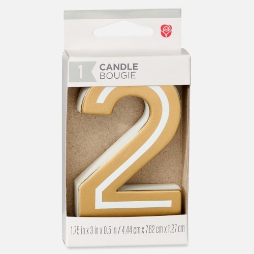 American Greetings Birthday Candle Number 2 Perspective: right