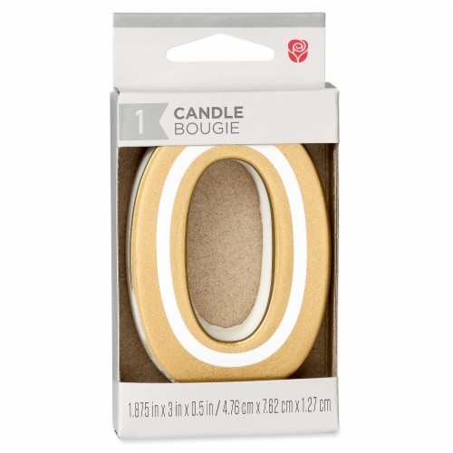 American Greetings Birthday Candle Number 0 Perspective: right