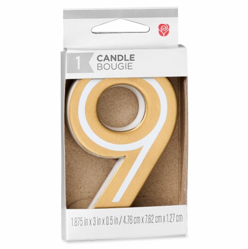 American Greetings Birthday Candle Number 9 Perspective: right