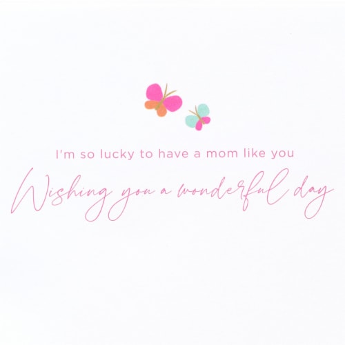 Papyrus #55 Mother’s Day Card (I'm so Lucky) Perspective: right