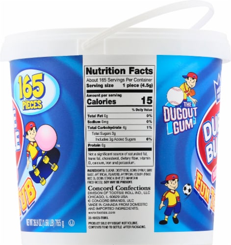 Dubble Bubble Fun Team Tub Bubble Gum Perspective: right