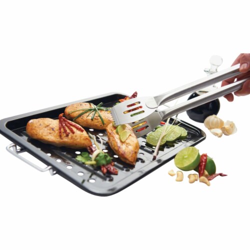 GrillPro Porcelain Grill Topper 97122 Perspective: right